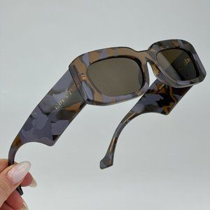 Gucci GG1426S 003 BRAND NEW Sunglasses Lilac Havana Brown Unisex Rectangle
